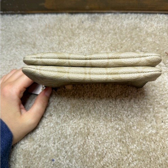 Coach Beige Signature Wristlet - Picture 4 of 6